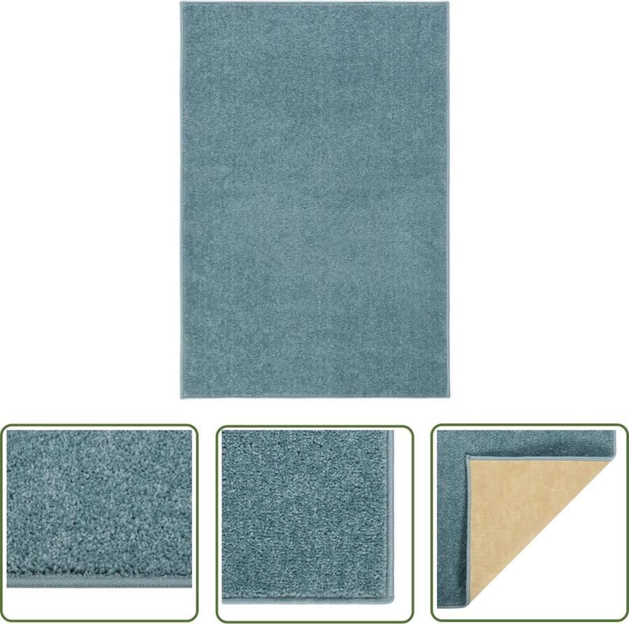 The Living Store Vloerkleed Klassieke charme 160 x 230 cm Kleur- Blauw Materiaal- 100% PP Vloerkleed Blauwe Vloerkleed Klassiek Vloerkleed Polypropylene Vloerkleed Groot Vloerkleed