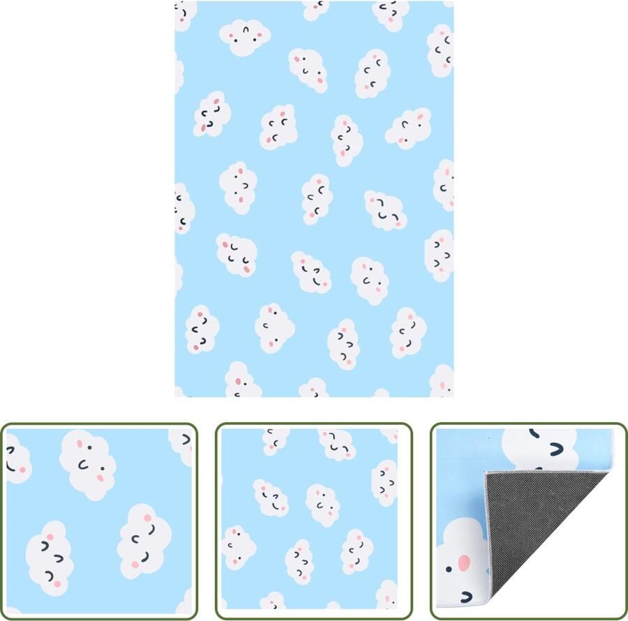 The Living Store Vloerkleed Meerkleurig 140 x 200 cm 100% Polyester