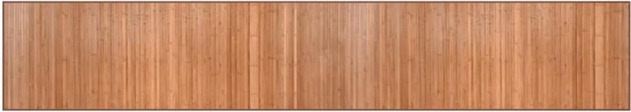 The Living Store Bamboe Vloerkleed 60 x 400 cm Anti-slip Naturel bamboe tapijt met duurzame eigenschappen voor elke interieurstijl Bamboetapijt Vloerkleden Kamerdecoratie Natuurlijke Decoratie Livingroom Accessoires