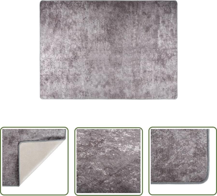 The Living Store Vloerkleed Afmetingen- 150 x 230 cm Eigenschappen- Zacht Anti-slip Geluidsabsorberend Vloerkleed Woonkamer Slaapkamer Anti Slip Zacht - Foto 2