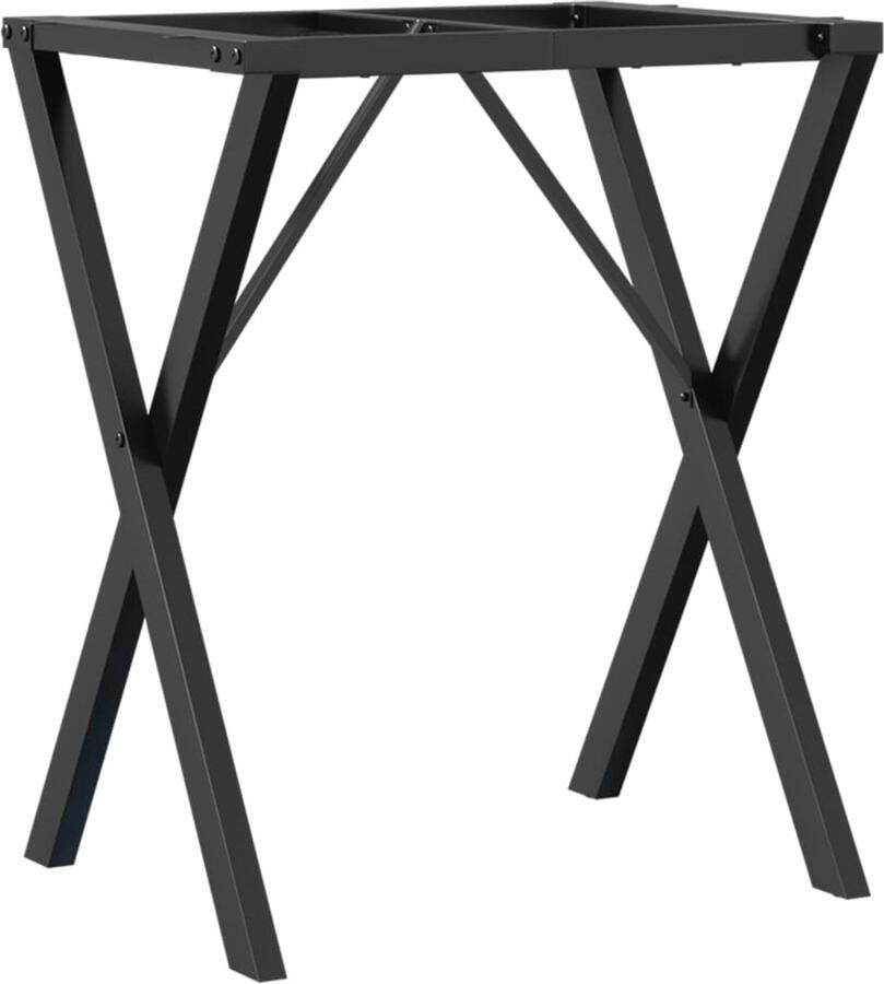 The Living Store X-frame Tafelpoten 50 x 40 x 73 cm Gietijzer Eettafel Poten Tafelpoten Gietijzeren Poten Industriële Tafelpoten Vintage Tafelpoten - Foto 2