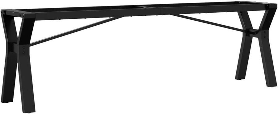 The Living Store Y-frame Gietijzeren Tafelpoten 140 x 30 x 43 cm Industrieel meubelmakerij Salontafel Potten Y-frame Tafelpoten Gietijzeren Tafelpoten Industriele Tafelpoten Metalen Tafelpoten - Foto 2