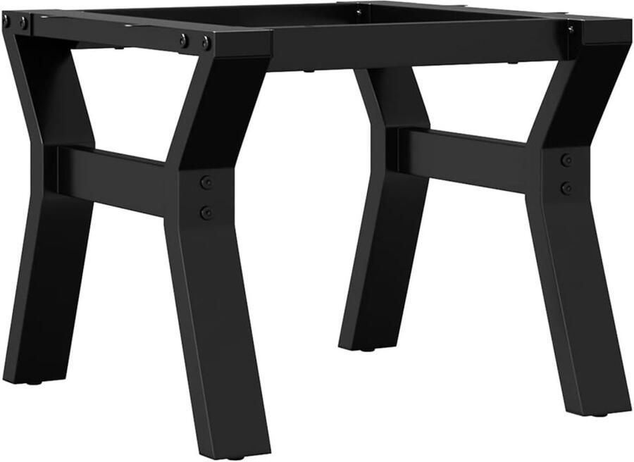 The Living Store Y-frame Gietijzeren Tafelpoten 40 x 40 x 33 cm Industrieel Salontafel Poten Industriële Tafelpoten Y-frame Tafelpoten Gietijzeren Tafelpoten Zwarte Tafelpoten - Foto 2