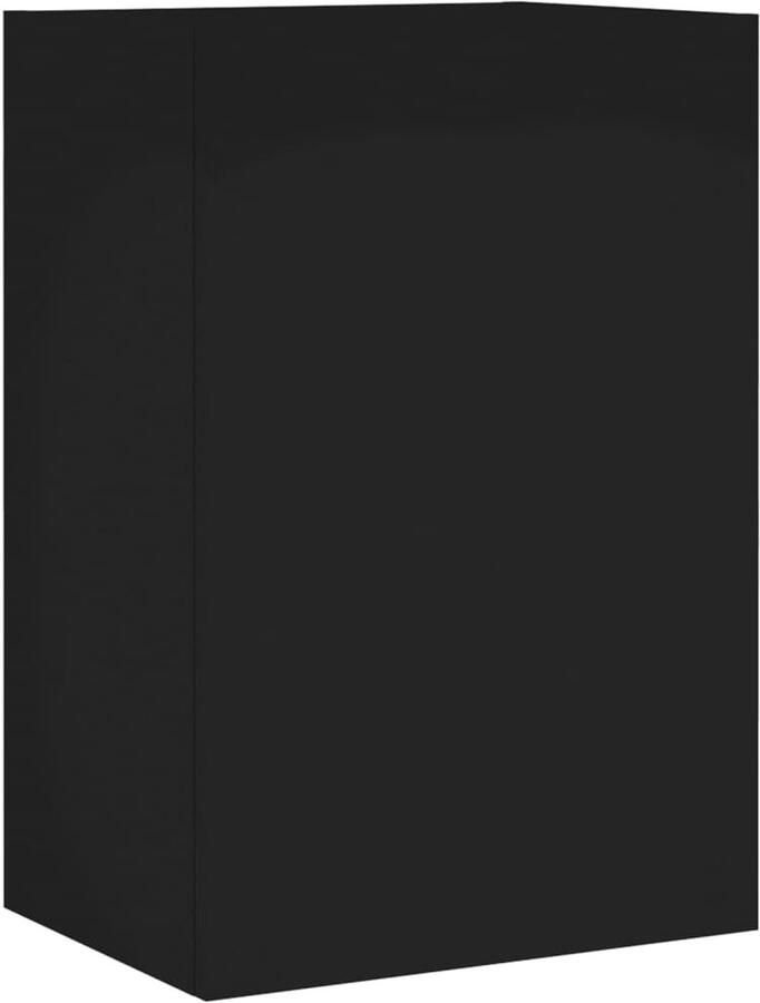 VidaXL Tv-wandmeubel 40 5x30x60 cm Bewerkt hout Zwart Tv-wandmeubel Zwevend Tv-meubel Tv Meubel Houten Tv-standaard Zwarte Tv-kasten
