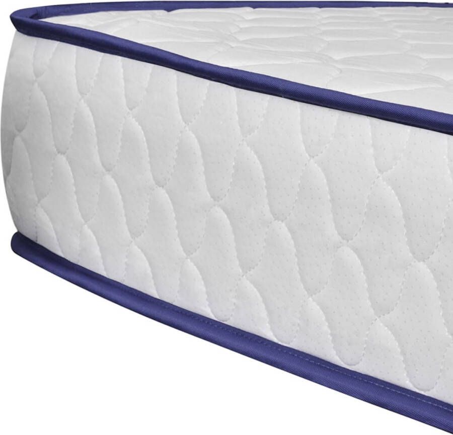 The Living Store Traagschuim Matras 200 x 120 cm 17 cm dik Viscositeit en dichtheid Wit 5 lagen Polyester Traagschuim Matras 17cm Slaapcomfort Memory Foam Matras Comfortabel Matras