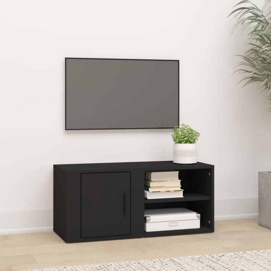 The Living Store TV-kast 80 x 31.5 x 36 cm Trendy design en veel opbergruimte - Foto 2