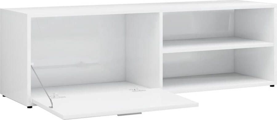The Living Store tv-kast Modern Hout 120 x 34 x 37 cm Hoogglans wit