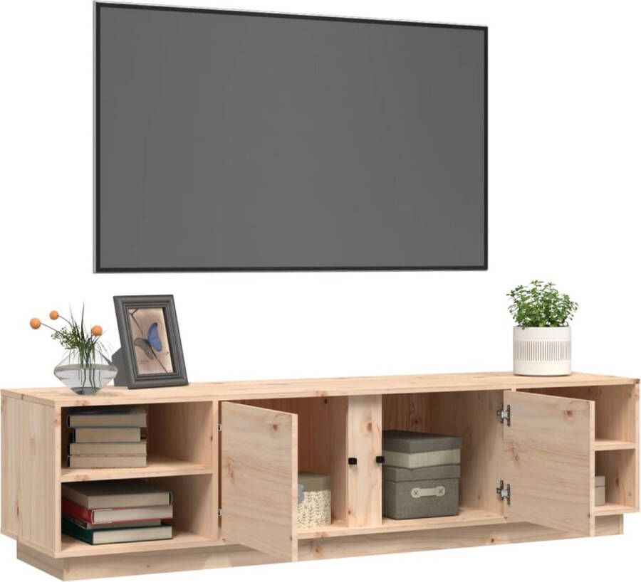 The Living Store Tv-kast Serie Massief Grenenhout 156 x 40 x 40 cm Trendy design - Foto 2
