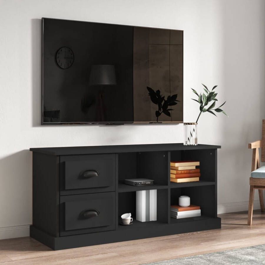 The Living Store Tv-kast Trendy Tv-meubel 102 x 35.5 x 47.5 cm Duurzaam materiaal - Foto 2