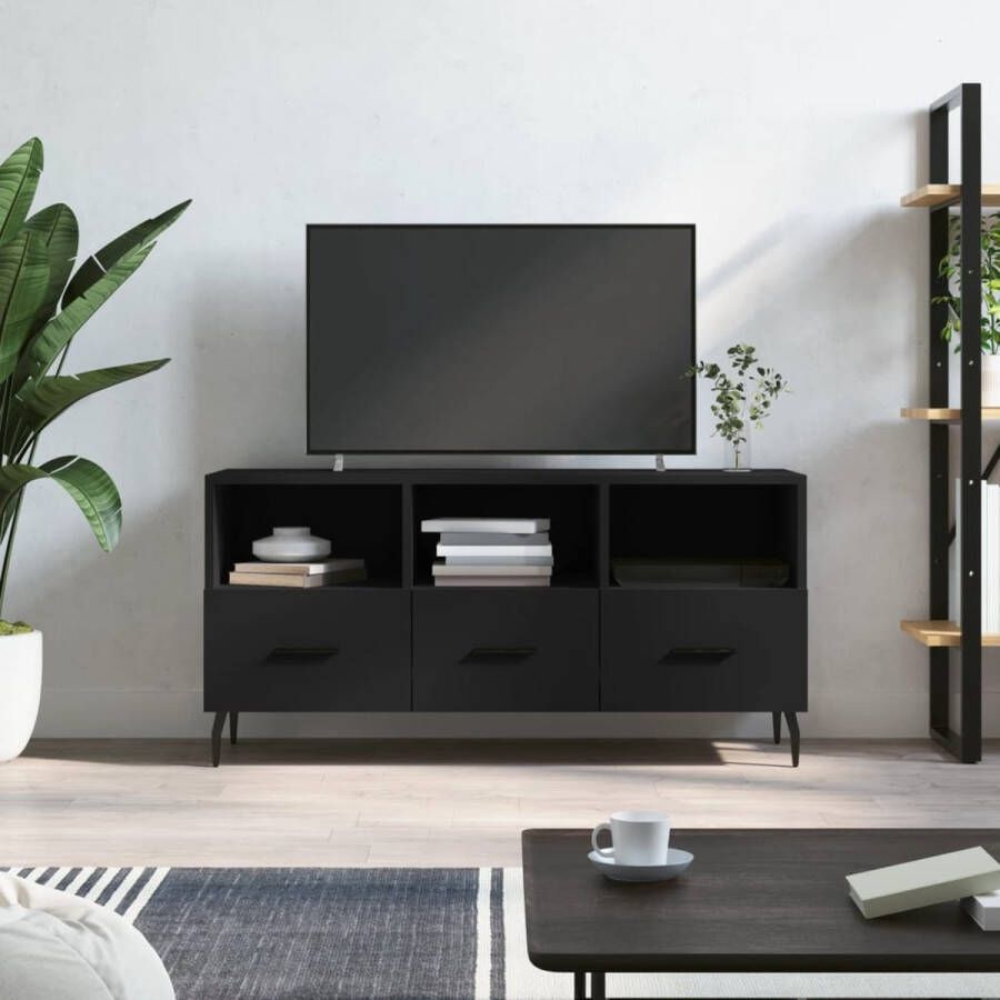 The Living Store TV-meubel 102 x 36 x 50 cm Zwart - Foto 2