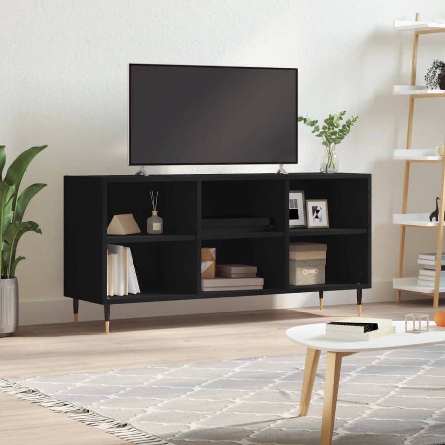 The Living Store Tv-meubel 103.5 x 30 x 50 cm Met veel opbergruimte - Foto 2
