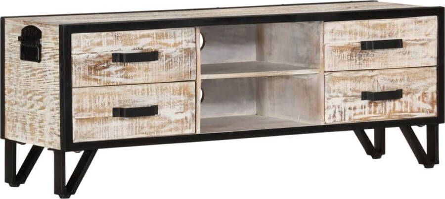 The Living Store Tv-meubel 110x30x41 cm massief acaciahout - Foto 3