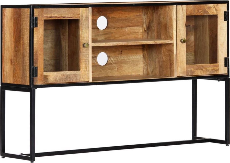 The Living Store Tv-meubel 120x30x75 cm massief gerecycled hout Kast - Foto 2