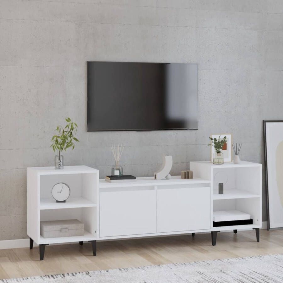 The Living Store TV-meubel 160 x 35 x 55 cm Wit - Foto 2