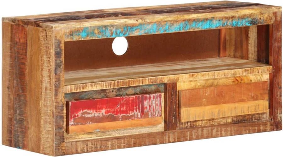 The Living Store TV-meubel Sheeshamhout 88 x 30 x 40 cm Opbergfunctie - Foto 2