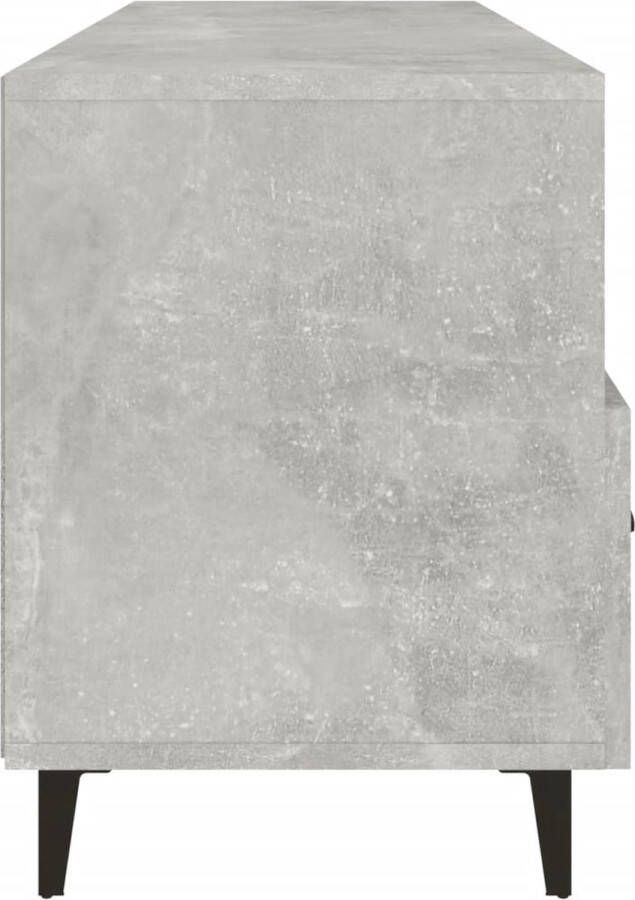 The Living Store TV-meubel Betongrijs 102 x 35 x 50 cm Stevig materiaal Tv Kast Tv Meubel Media Kast Entertainment Center Houten Tv Stand - Foto 2