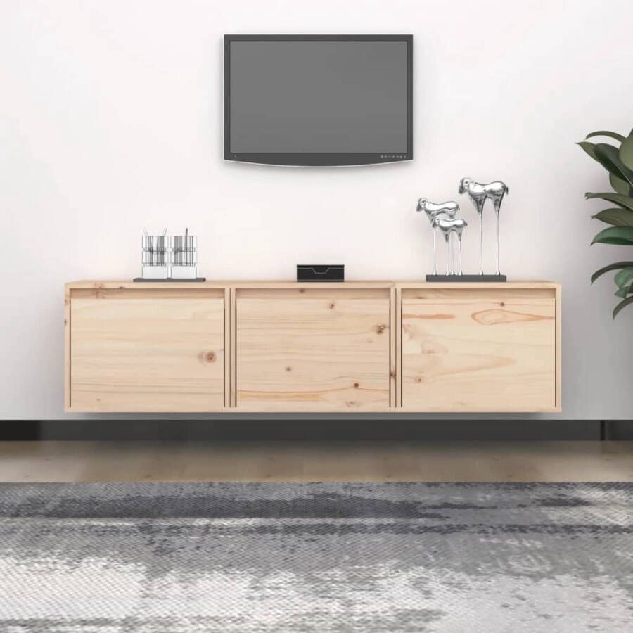 The Living Store TV-meubel Grenenhout 45x30x35 cm Klassiek design - Foto 2