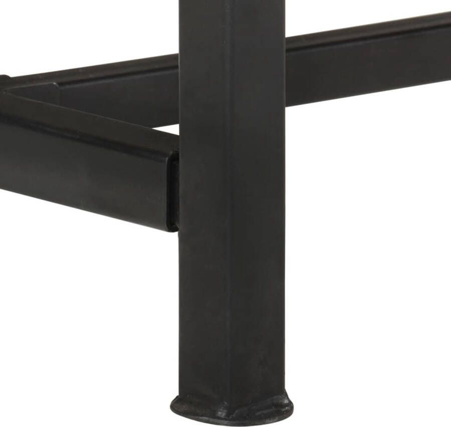 The Living Store Tv-meubel Massief gerecycled hout 2 lades 110x30x46 cm IJzer Montage vereist - Foto 2