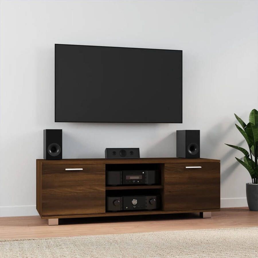 The Living Store TV-meubel Modern Tv-kast 120x40.5x35 cm Ken- Duurzaam hout - Foto 2