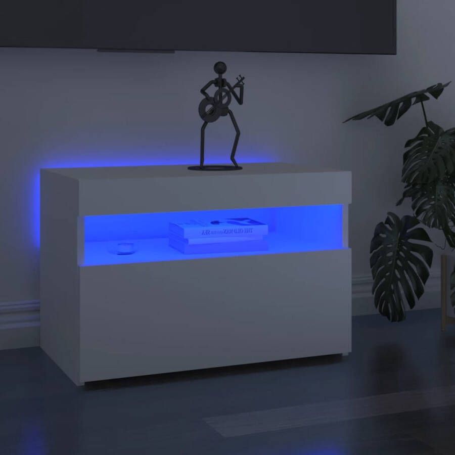 The Living Store TV-meubel Serie Hifi-kast 60 x 35 x 40 cm met LED-verlichting - Foto 2