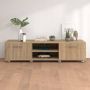 The Living Store TV-meubel serie TV-kast Sonoma eiken 140 x 40 x 35 cm ruime opslag - Thumbnail 1