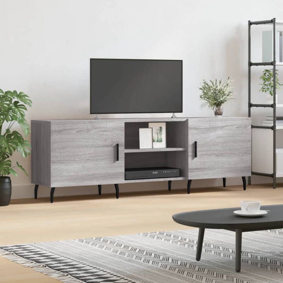 The Living Store TV-meubel Sonoma eiken 150 x 30 x 50 cm opbergruimte - Foto 2