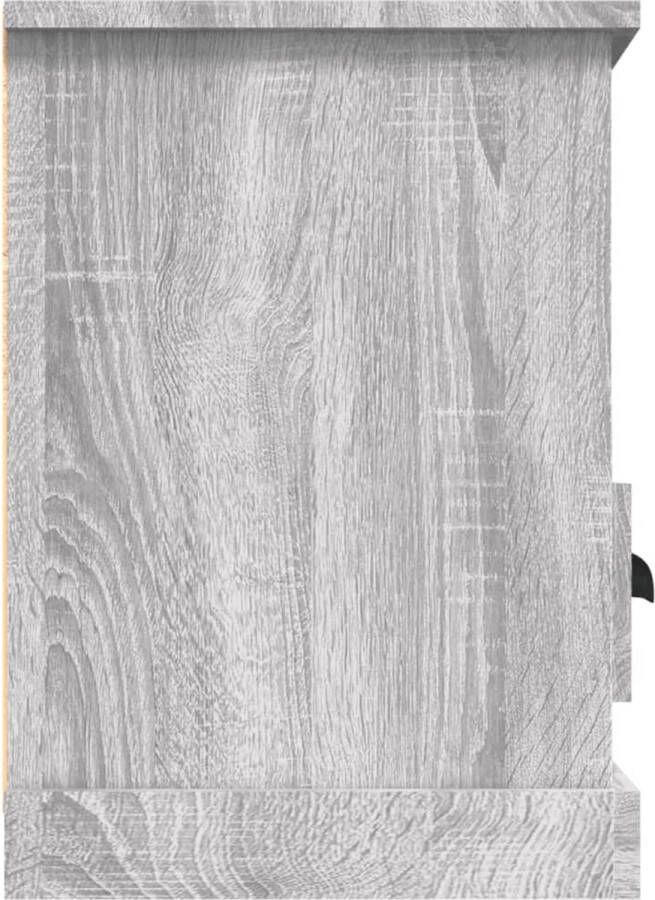 The Living Store vidaXL Tv Meubel Tv Kast Tv-meubel 100x35x50 cm bewerkt hout grijs sonoma eikenkleurig Houten Tv Kast Grijze Tv Kast Salontafel - Foto 2