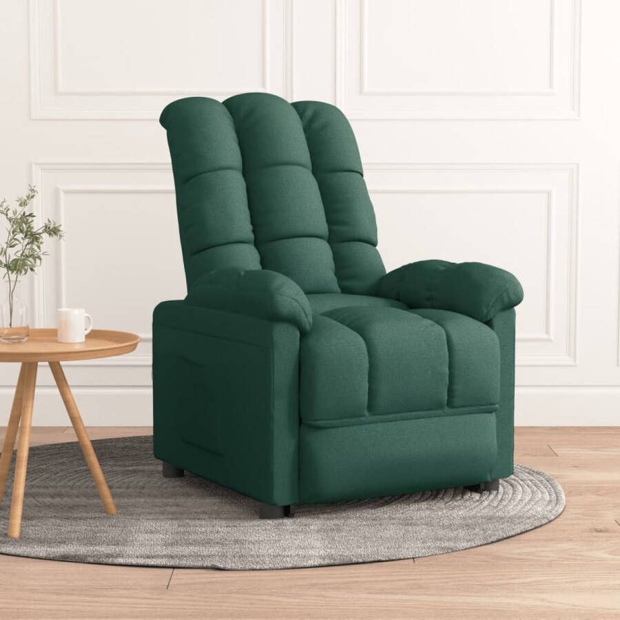 The Living Store Verstelbare Fauteuil Donkergroen 74 x 99 x 102 cm Stof (100% polyester) - Foto 2