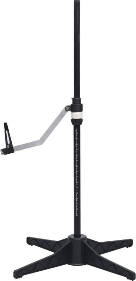 The Living Store verstelbare paspop etalagepop L 44-50 zwart polyester en ABS