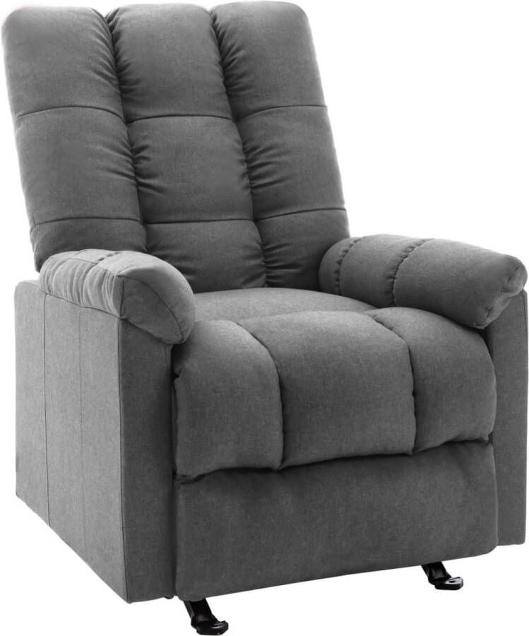 The Living Store Verstelbare stoel Armstoel Lichtgrijs 71.5 x 96.5 x 100.5 cm - Foto 2