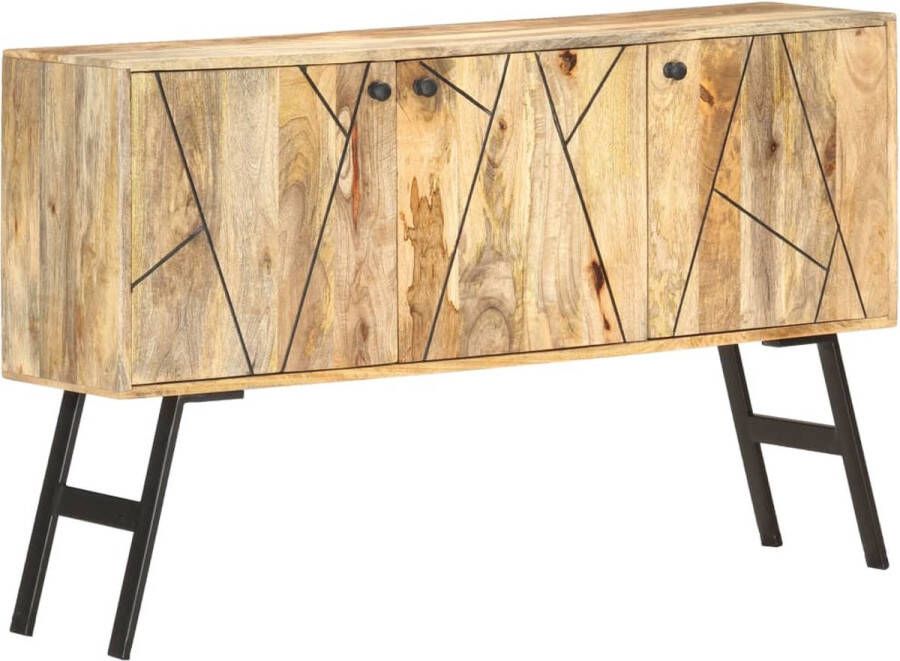 The Living Store Vintage Massief Mangohouten Dressoir 118 x 30 x 75 cm Bruin