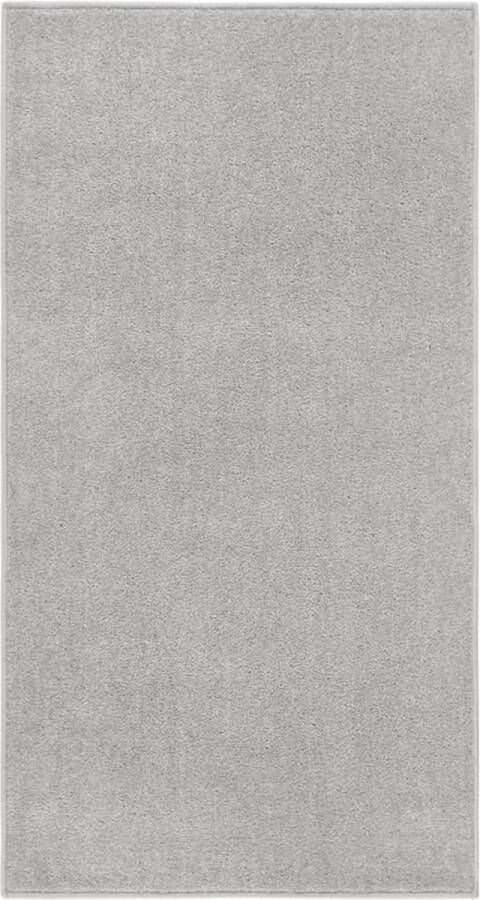 The Living Store Vloerkleed Lichtgrijs 80 x 150 cm 100% PP 10 mm poolhoogte Vloerkleed Licht Grijs Polypropylene Woonkamer Slaapkamer - Foto 3