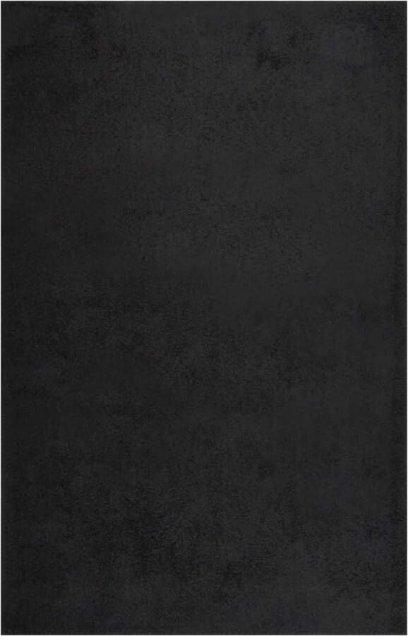 The Living Store Shaggy vloerkleed 200 x 290 cm zwart 100% PP 30 mm poolhoogte