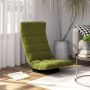 The Living Store Vloerstoel draaibaar fluweel lichtgroen Chaise longue - Thumbnail 1