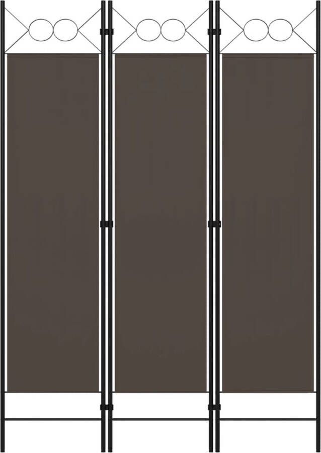 The Living Store Vrijstaande Ruimteverdeler 120x180cm Antraciet Kamerscherm Scheidingswand Paravent Privacy Screen Ruimteverdeler - Foto 3