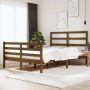 The Living Store Bedframe massief grenenhout honingbruin 135x190 cm 4FT6 Double Bedframe Bedframes Bed Bedbodem Ledikant Bed Frame Massief Houten Bedframe Slaapmeubel Tweepersoonsbed Bedden Bedbodems - Thumbnail 2