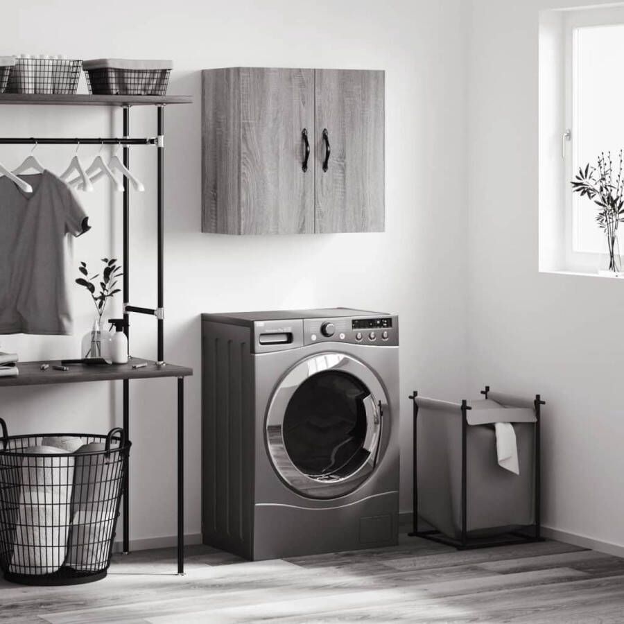 VidaXL The Living Store Wandkast Sonoma Eiken 60x31x60 cm Duurzaam materiaal Voldoende opbergruimte - Foto 3
