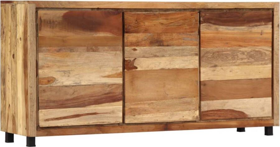 The Living Store Wandkast Vintage Massief gerecycled hout 160 x 38 x 79 cm 3 deuren