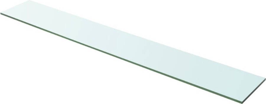 The Living Store Wandplank Gehard glas 100 x 15 cm Transparant