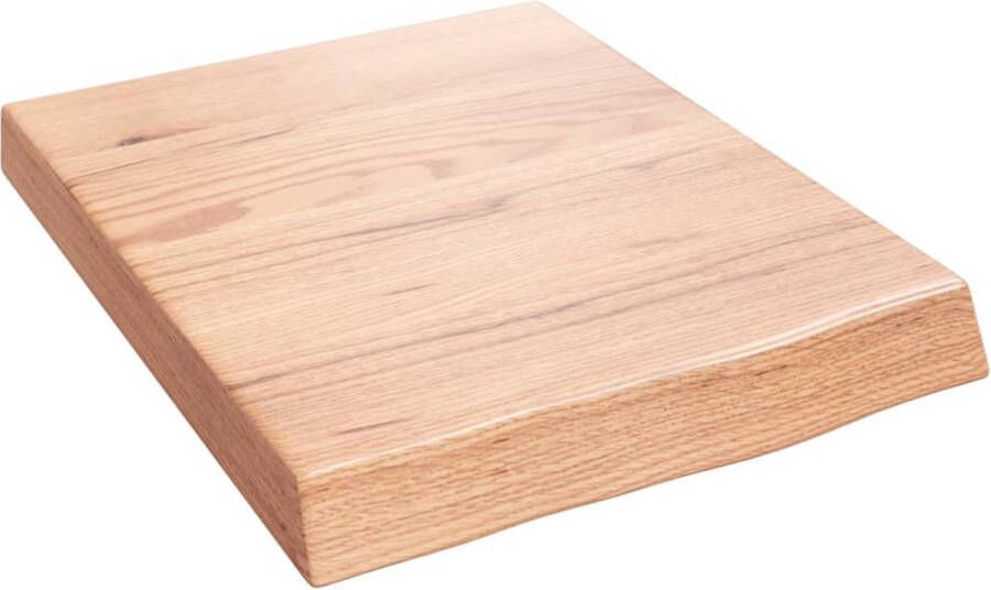 VidaXL Wandschap Massief Eikenhout Lichtbruin Wandplanken Massief Eikenhout Eikenhouten Plank Wanddecoratie Opbergruimte