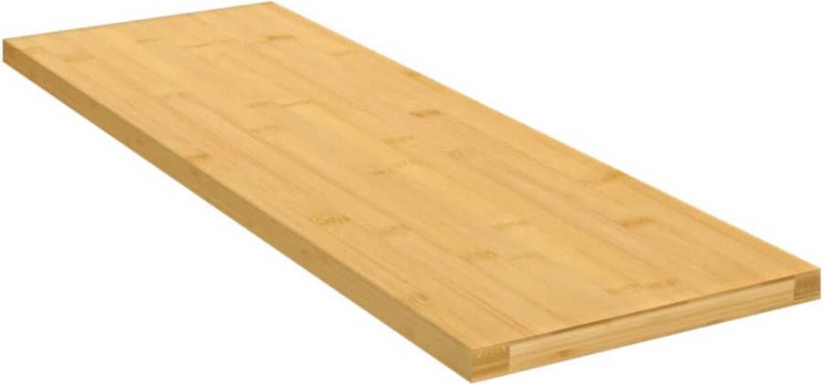 The Living Store Wandplank Praktisch Decoratief Bamboe 60 x 20 x 1.5 cm