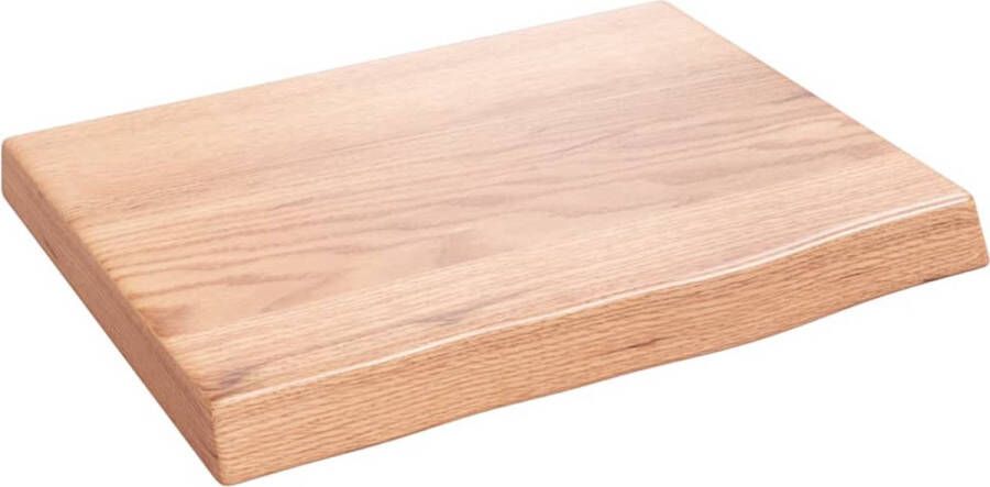 The Living Store Wandplank Rustieke Stijl Eikenhout 40 x 30 x 4 cm 20 kg draagvermogen