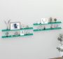 The Living Store Wandplanken Blauw MDF 115 x 9 x 3 cm Set van 4 - Thumbnail 1