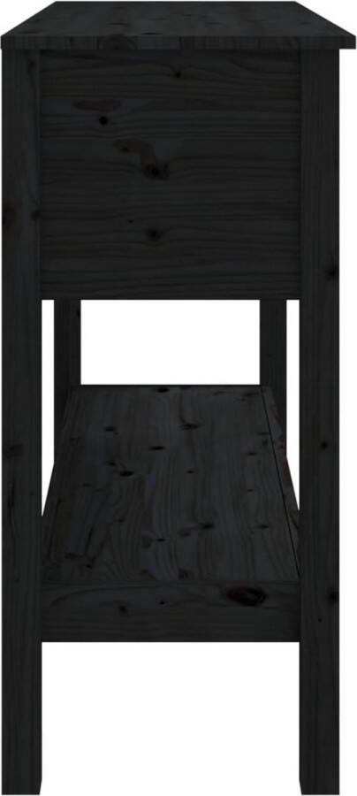The Living Store Wandtafel Praktische klassieke houten tafel 100 x 35 x 75 cm Massief grenenhout - Foto 2