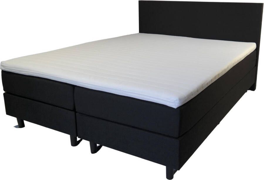 The New Society Complete boxspring set Magic 160x200; 2 x box 2 x pocketvering matras + 1 koudschuim topper