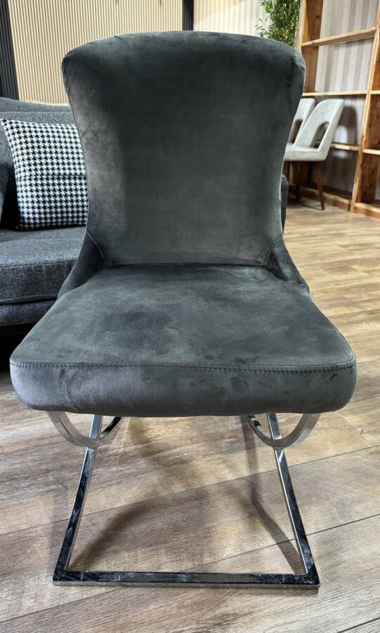 The New Society Luxe Eetkamerstoel type Enyoj antraciet