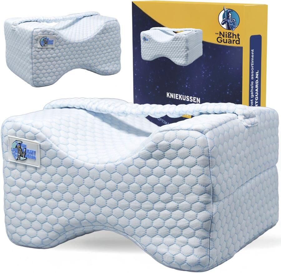 The Night Guard Deluxe Orthopedisch Kniekussen Ondersteuningskussen Rugpijn Rugklachten Verkoelend Beenkussen Kniekussen voor in bed Zijslaper Zijslaapkussen