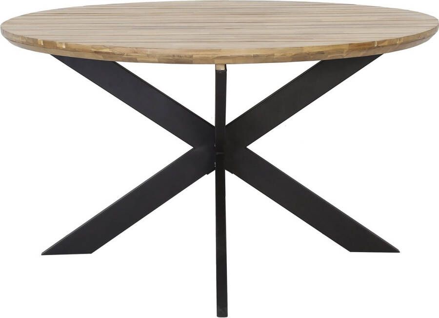 The Outsider Tuintafel Rond Ø 135 Cm Sega Acaciahout Kruispoot