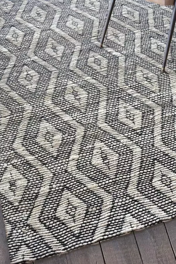 The Rug Republic Handgemaakt Houtskool Naturel Flair Tapijt