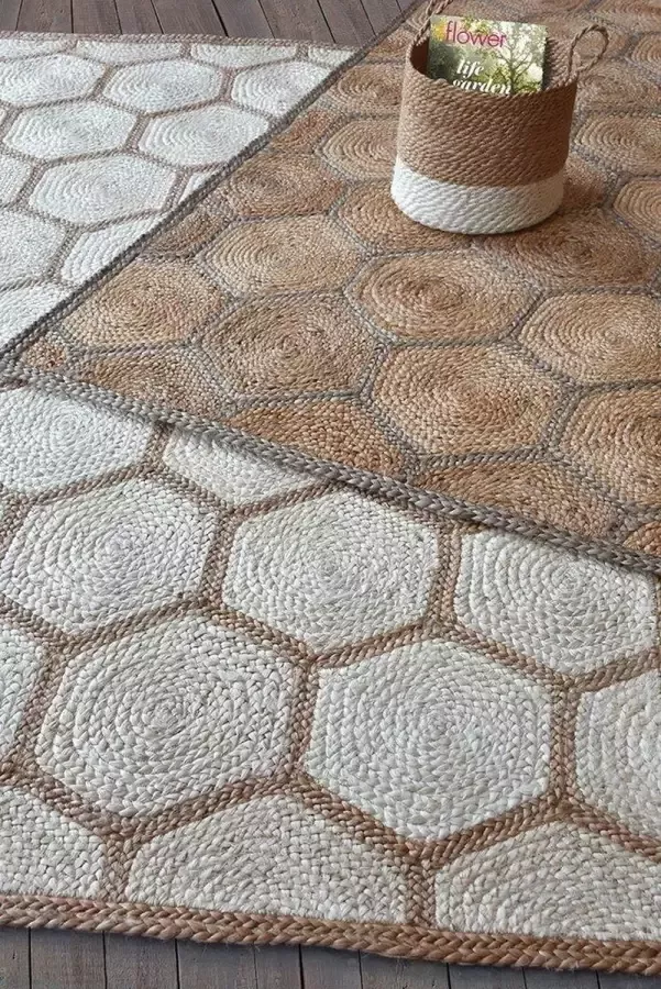 The Rug Republic Handgemaakt Ivoor Bruin CAMBIO Tapijt